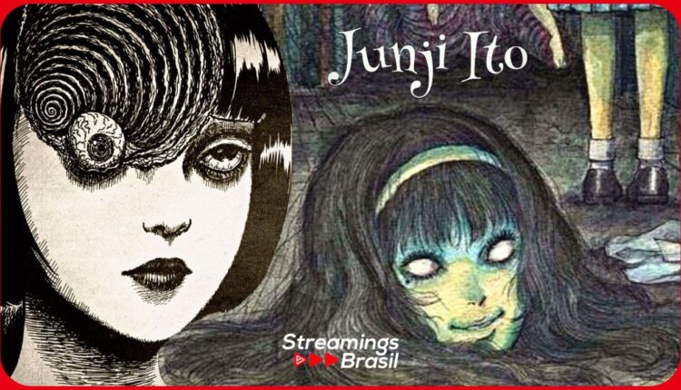 Banner e poster oficial da nova série e anime de terror psicológico e japonês, Junji Ito: Histórias Macabras do Japão, da Netflix pelo Studio DEEN com Tomie